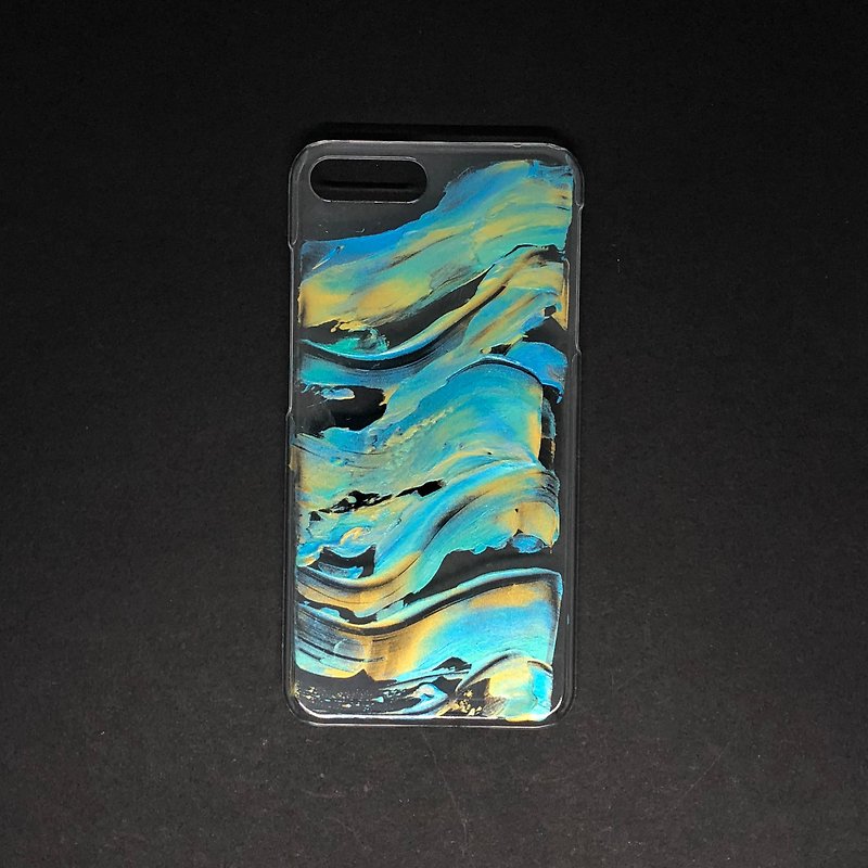 Acrylic 手绘抽象艺术手机壳 | iPhone 7/8+ | Blue Hammock - 手机壳/手机套 - 压克力 蓝色
