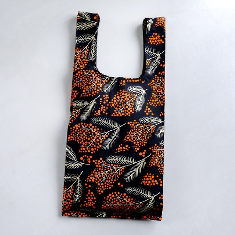 アフリカンワックスプリント　ショッピングバッグ Night Flower - 手提包/手提袋 - 其他材质 