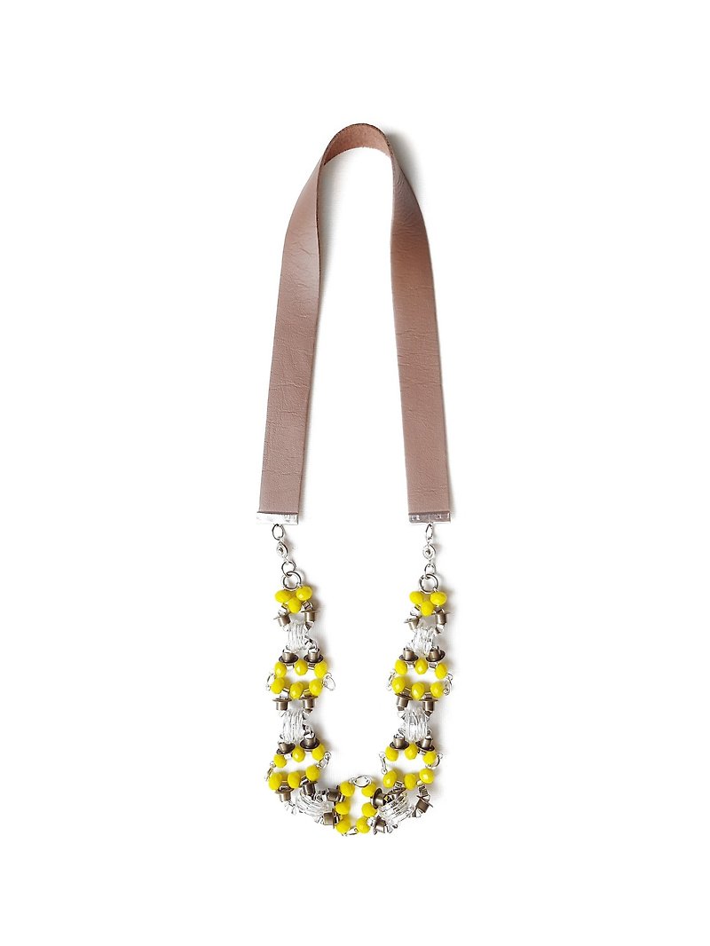 TRINA Long Link Hardware Necklace //YELLOW - 项链 - 其他金属 黄色