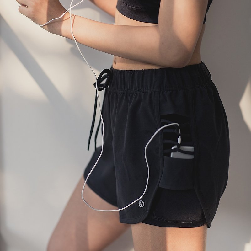 Summer Runner - Black - 女装长裤 - 其他人造纤维 黑色