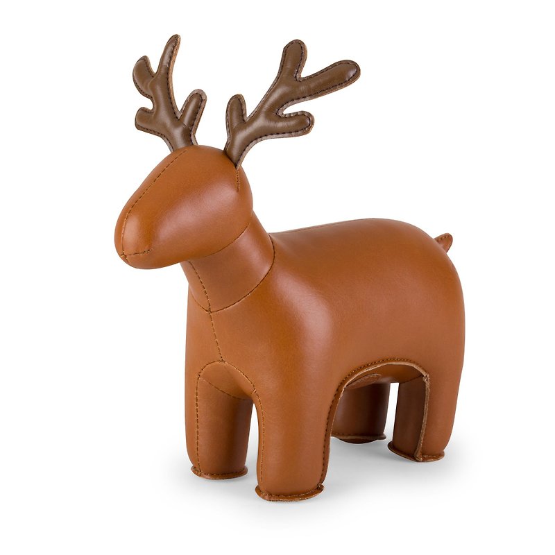 Zuny - Reindeer Miyo 驯鹿造型动物书挡 - 摆饰 - 人造皮革 多色