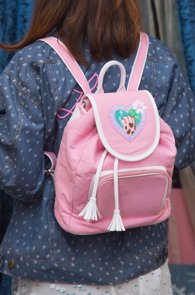 WILD CHILD BAG (PINK) - 后背包/双肩包 - 纸 粉红色