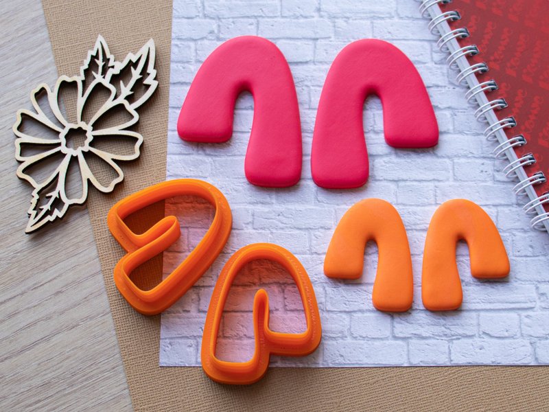 Polymer Clay Cutters Set 30. Asymmetric Couple Cutters - 金工/饰品 - 塑料 