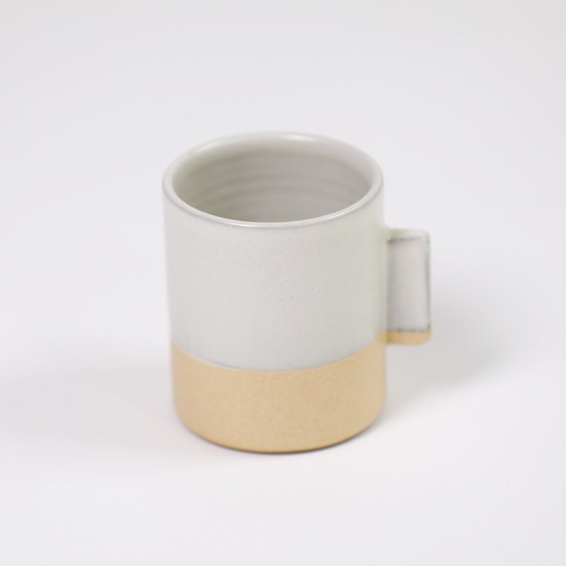双层单柄马克杯-芒果炼乳-公平贸易 - 咖啡杯/马克杯 - 陶 白色