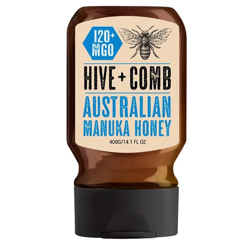 Hive + Comb 麦卢卡蜂蜜 MGO120+ 400克【滋润喉咙・维持消化系统 - 蜂蜜/黑糖 - 其他材质 