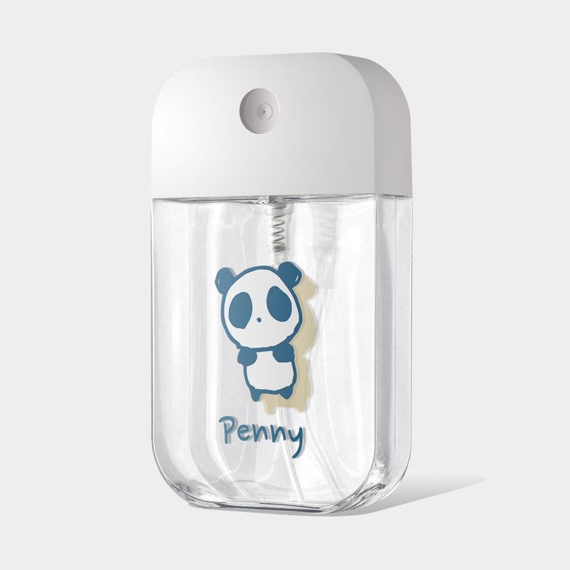 定制化英文名 熊猫 酒精瓶 卡片式喷瓶 PU088 - 收纳用品 - 塑料 白色