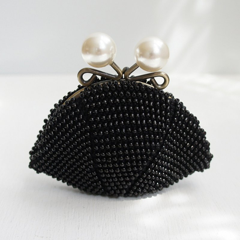 Ba-ba handmade Beads crochet pouch No.1286 - 化妆包/杂物包 - 其他材质 