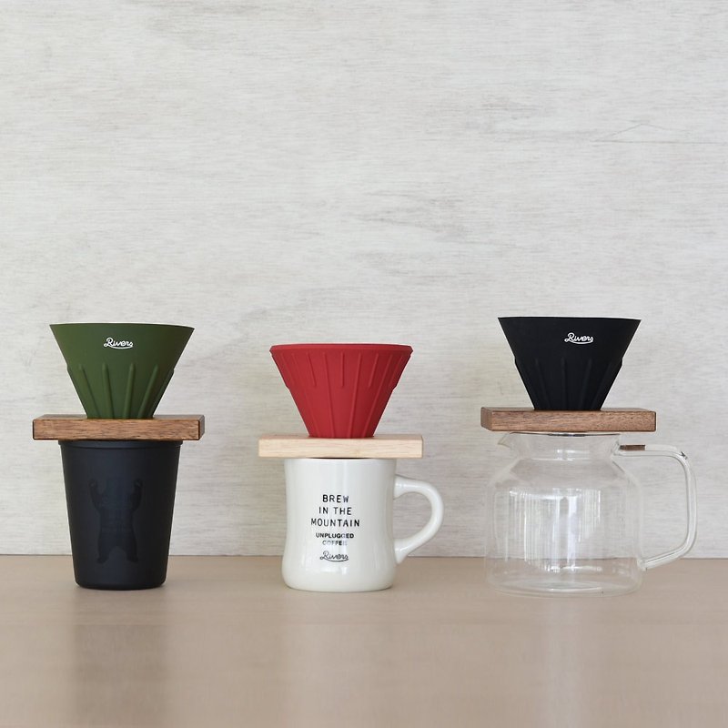 日本 Rivers 双面翻转胶滤杯 / 共3色 - 咖啡壶/周边 - 橡胶 多色
