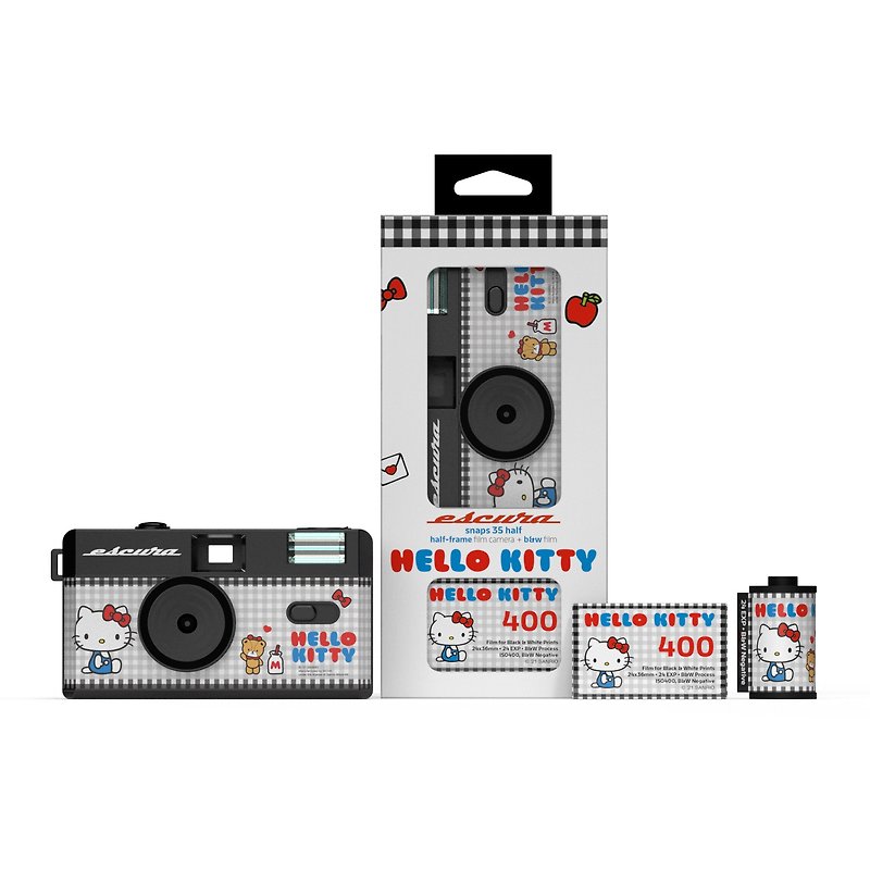 【Hello Kitty】随拍菲林相机 (半片幅) 连底片 套装 - 相机 - 塑料 