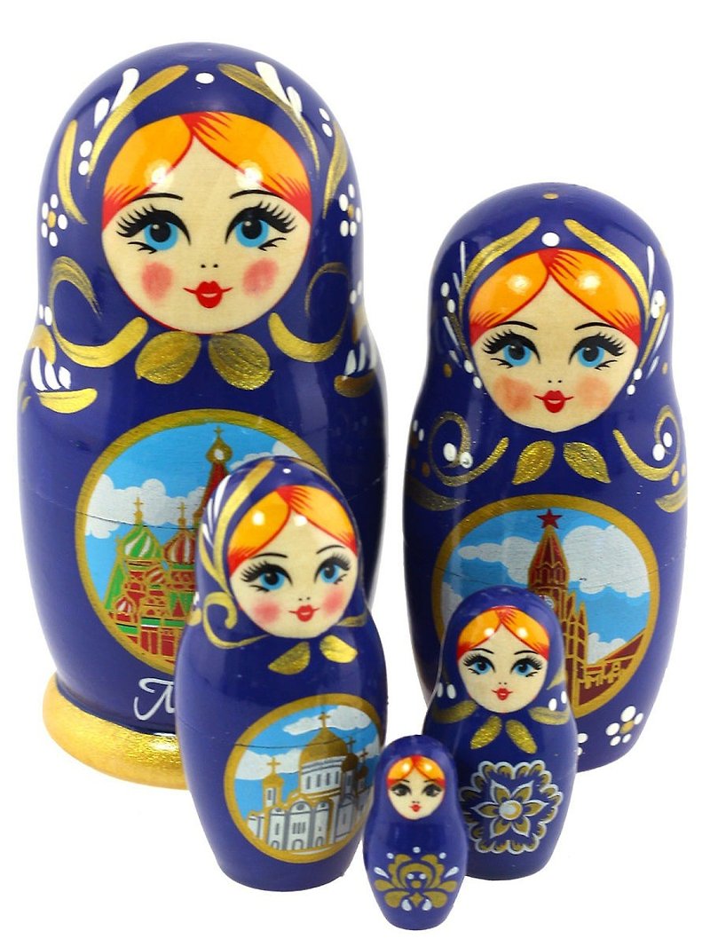 Russian Doll matryoshka souvenir - 摆饰 - 木头 多色