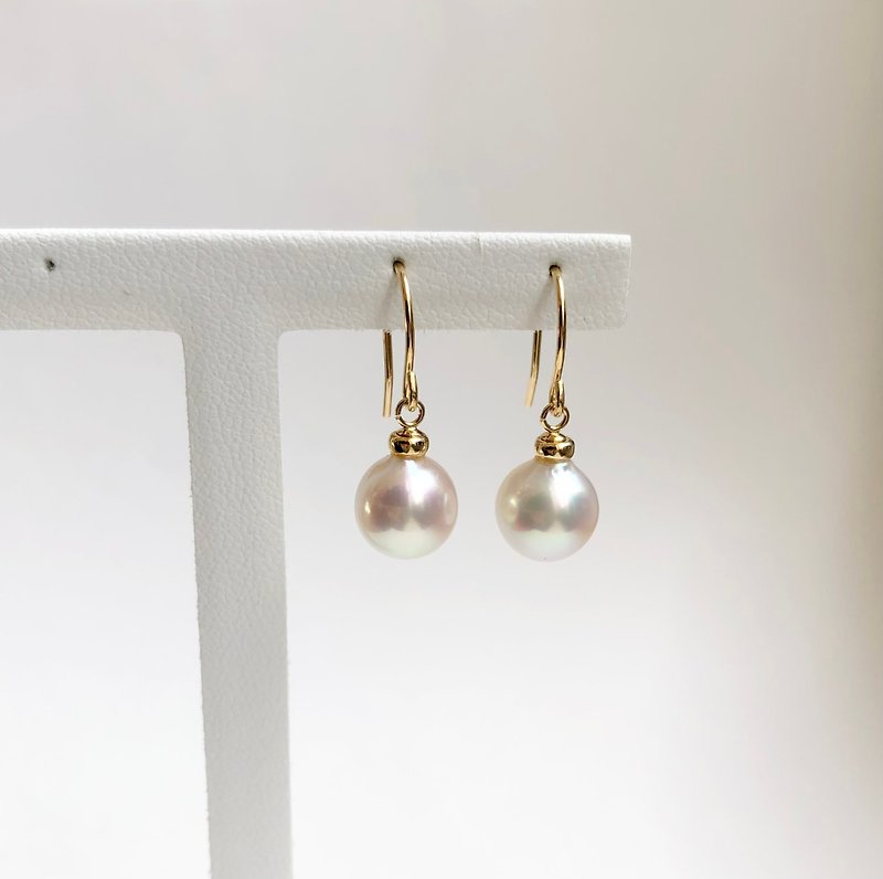 【Special price】Akoya pearl  earring  750  海水真珠 - 耳环/耳夹 - 珍珠 卡其色