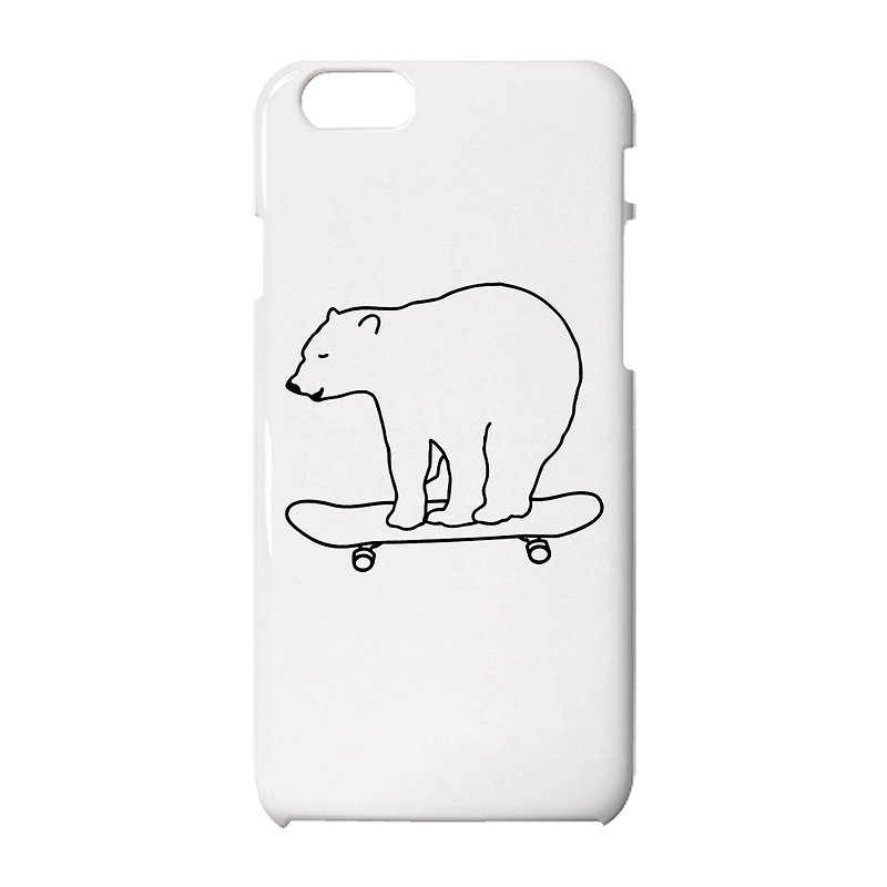 Skate Bear iPhoneケース - 手机壳/手机套 - 塑料 白色