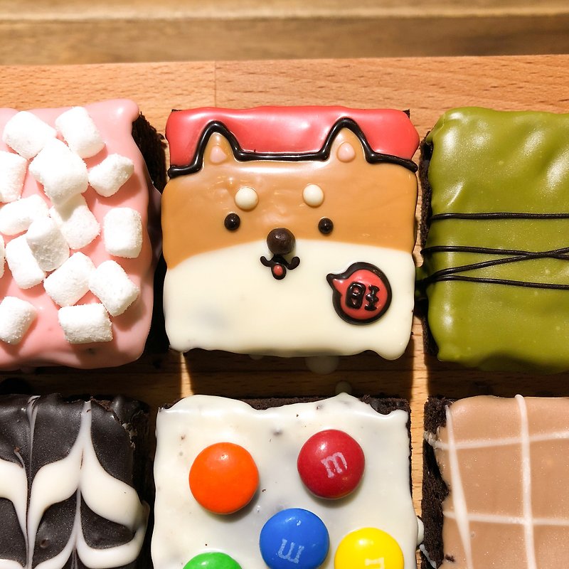 旺柴布朗尼6入礼盒 - 蛋糕/甜点 - 新鲜食材 红色