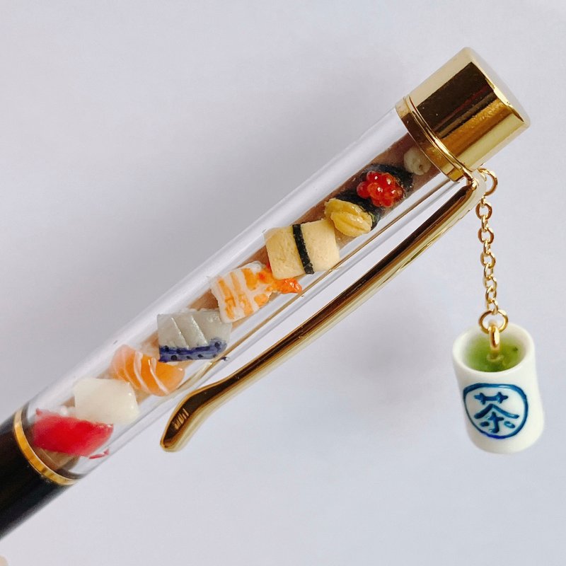 ballpoint pen / miniature sushi - 圆珠笔/中性笔 - 粘土 多色