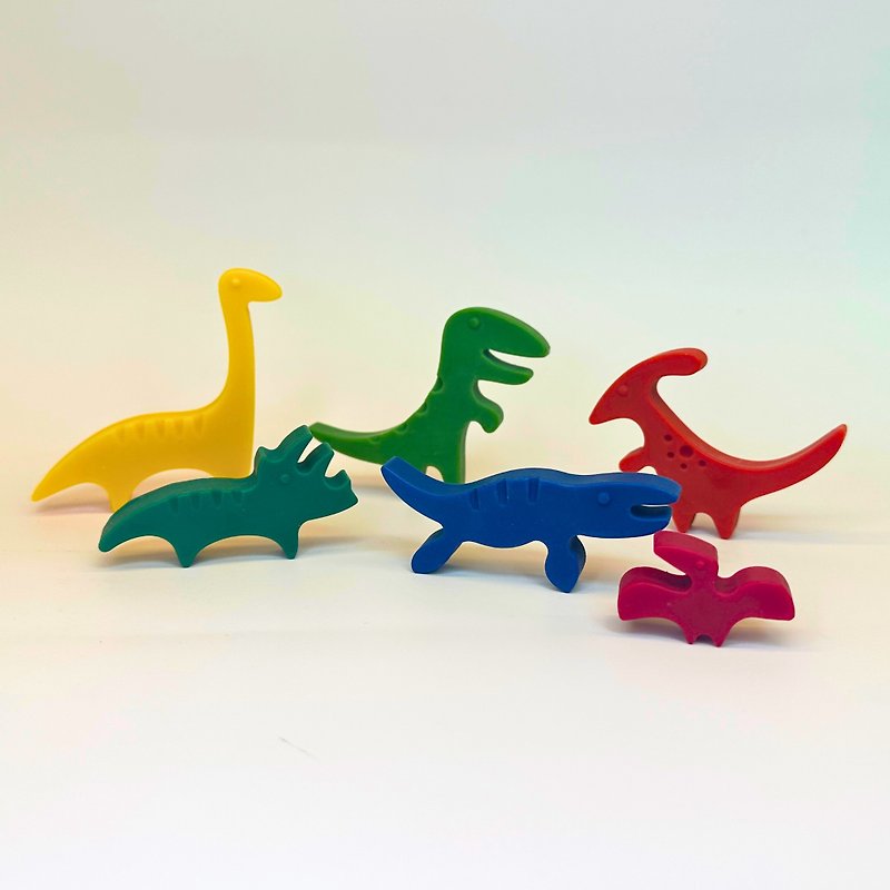 (儿童礼物) Go Doodle恐龙儿童蜡笔6件套装 - 玩具/玩偶 - 蜡 