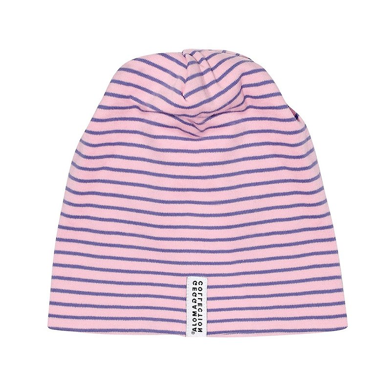 【北欧童装】瑞典有机棉儿童帽子2岁至4岁 粉红/紫条纹 - 婴儿帽/发带 - 棉．麻 粉红色