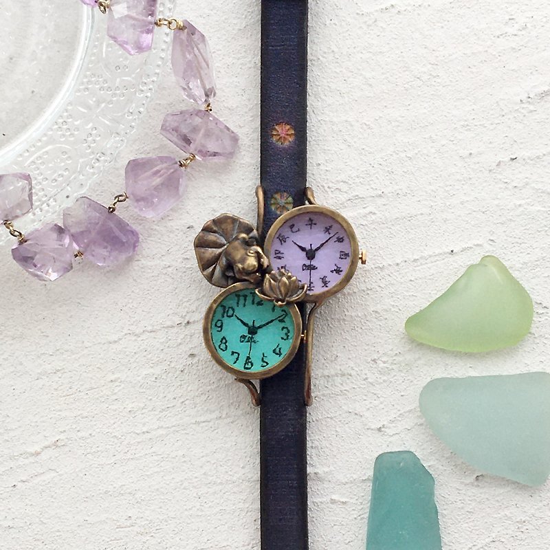 蓮、きれいね腕時計 - 女表 - 其他金属 紫色