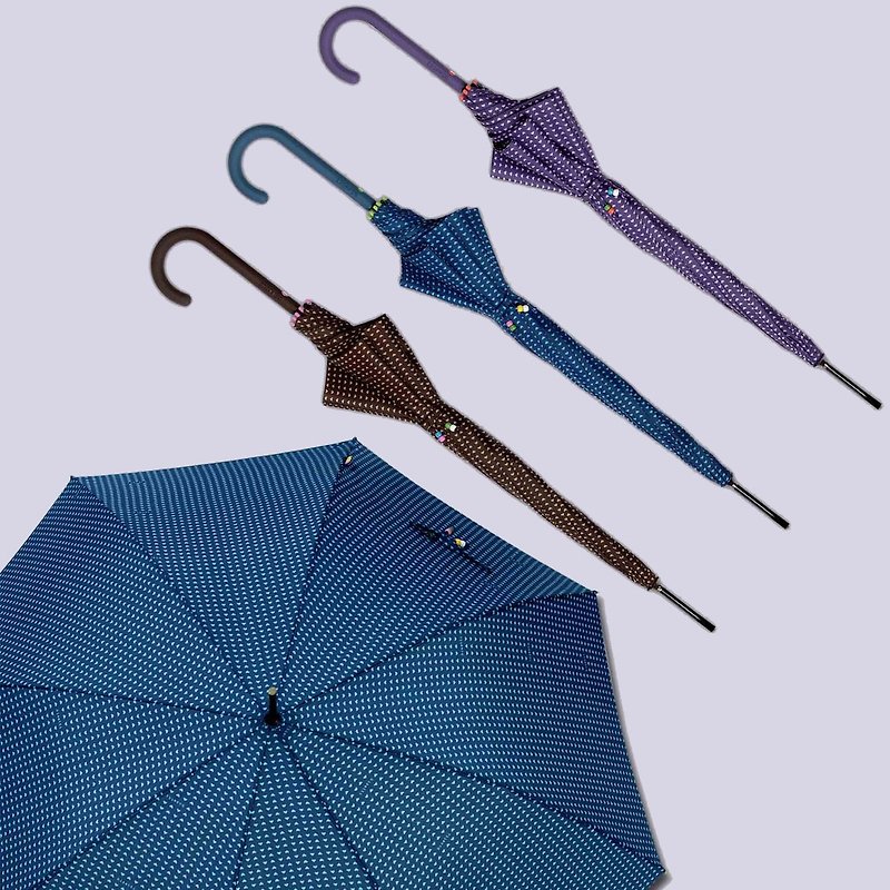 【西班牙 bisetti】爱心印花抗UV直骨伞 - 雨伞/雨衣 - 防水材质 紫色