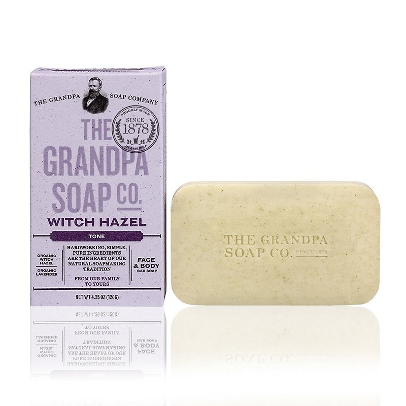 (盒损品)Grandpa soap 金缕莓薰衣草专业化妆水皂 4.25 oz - 肥皂/手工皂 - 其他材质 紫色