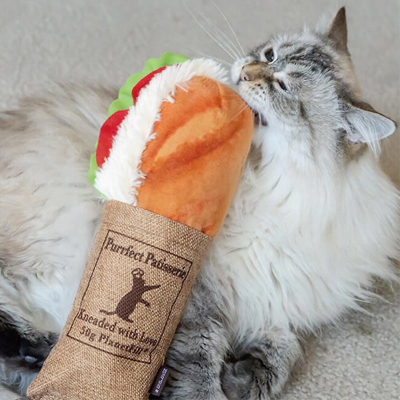 猫玩具 猫草 狂野猫咪 逗猫 法式鲔鱼三明治 - 玩具 - 环保材料 