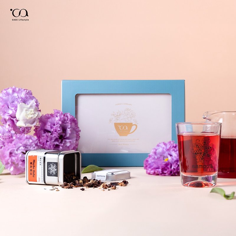 【 samova 】花漾时光系列 午茶盛宴 欧风礼盒 | 茶包茶叶礼盒 - 茶 - 植物．花 金色