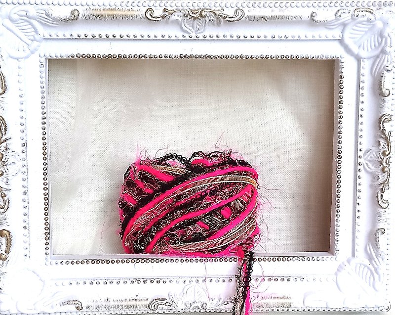 日本混合纱线　200厘米 - 编织/刺绣/羊毛毡/裁缝 - 聚酯纤维 粉红色