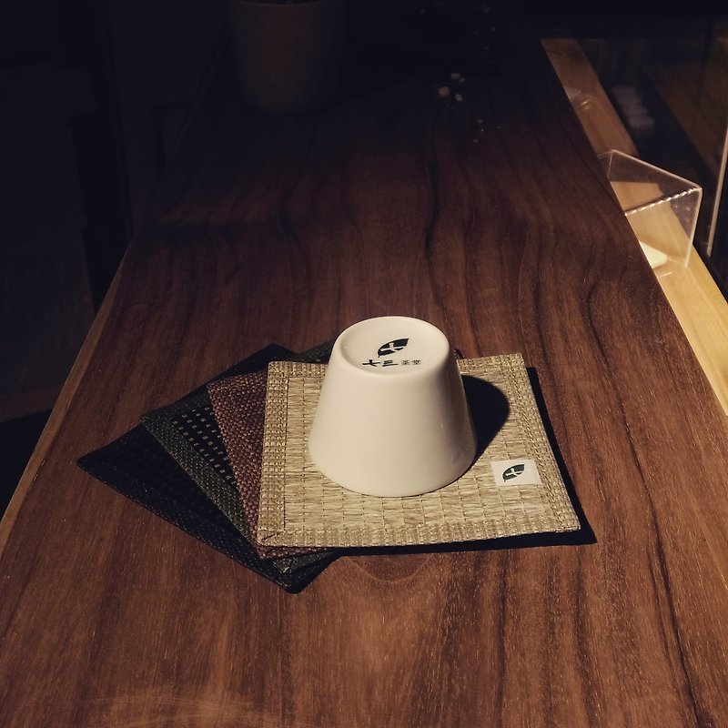 【纸喝茶杯垫】白茶/绿茶/乌龙茶/红茶色各1 共4个 - 杯垫 - 纸 多色