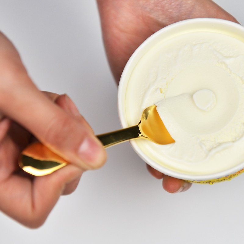 日本高桑金属 日制纯铜制冰淇淋匙-金色 - 餐刀/叉/匙组合 - 铜/黄铜 
