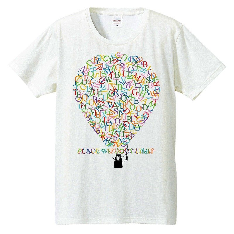 Tシャツ / balloon - 男装上衣/T 恤 - 棉．麻 白色