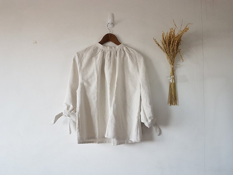 Sheintieoff blouse in white - 女装上衣 - 棉．麻 