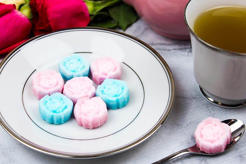 Gift Box Handmade 20 Roses Shaped Sugar Cubes/Tea Lover, Coffee, Birthday Gifts - 其他 - 其他材质 