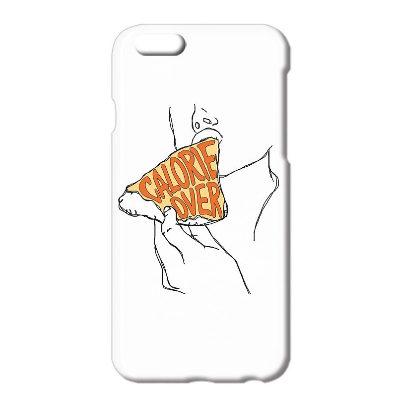iPhone ケース / Calorie over / pizza - 手机壳/手机套 - 塑料 白色