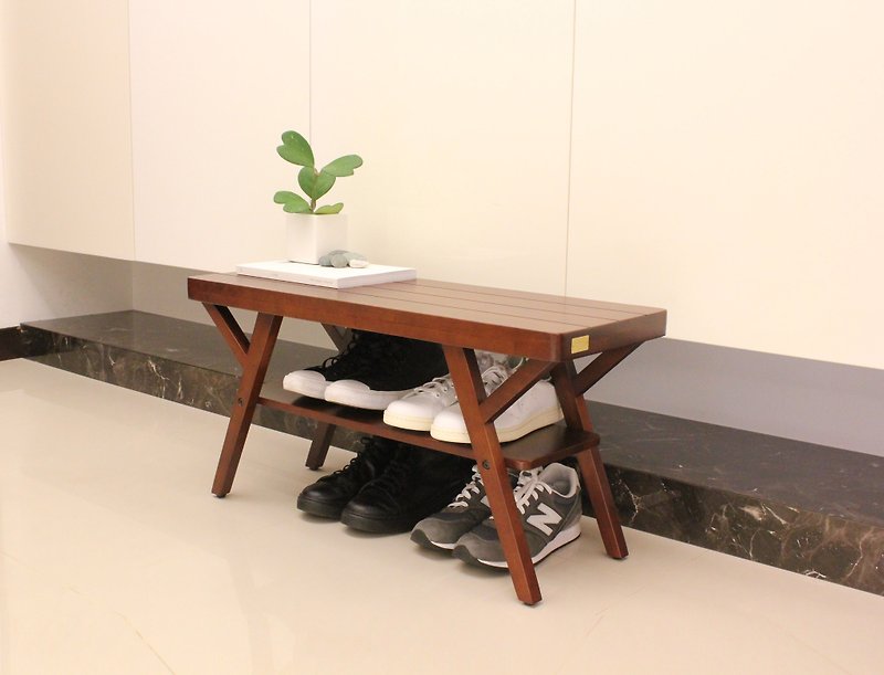 【KeenFord Design】　W-BC01 实木椅凳 (DBR) - 其他家具 - 木头 咖啡色