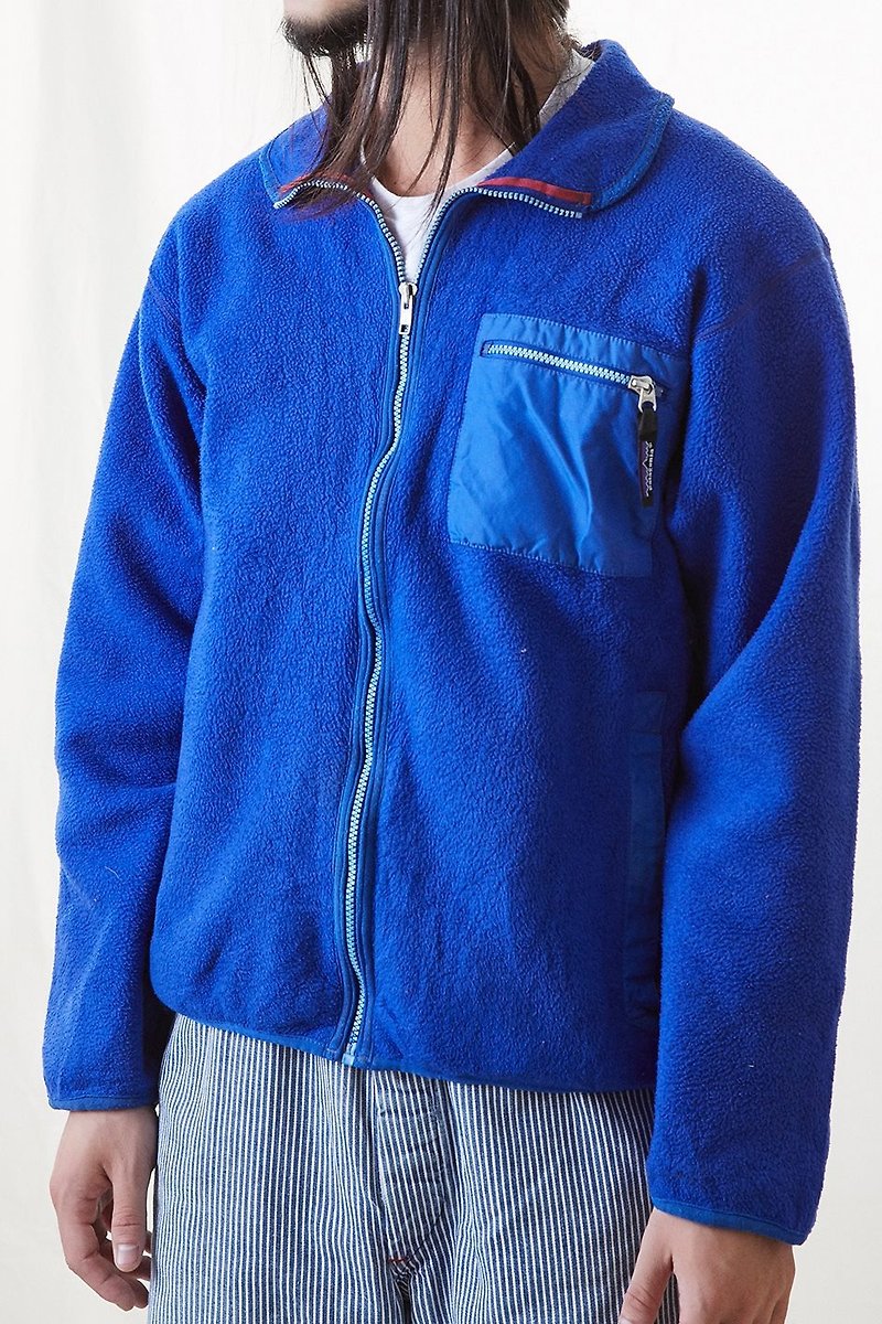 Vintage patagonia 蓝色刷毛外套 - 男装外套 - 聚酯纤维 蓝色