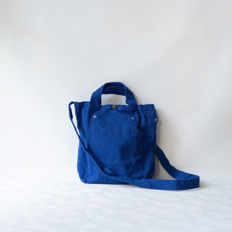 トートバッグS【るり】　(VC-1) - 手提包/手提袋 - 棉．麻 蓝色