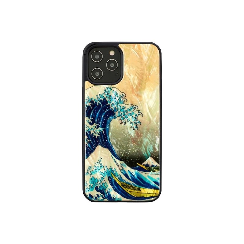 Man&wood iPhone 12 / 12 Pro 天然贝壳 造型保护壳-神奈川冲浪里 - 手机壳/手机套 - 贝壳 多色