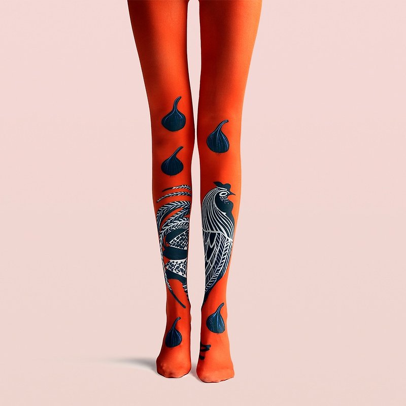 viken plan 设计师品牌 连裤袜 棉袜 创意丝袜 图案丝袜 鸿鸣 - 袜子 - 棉．麻 