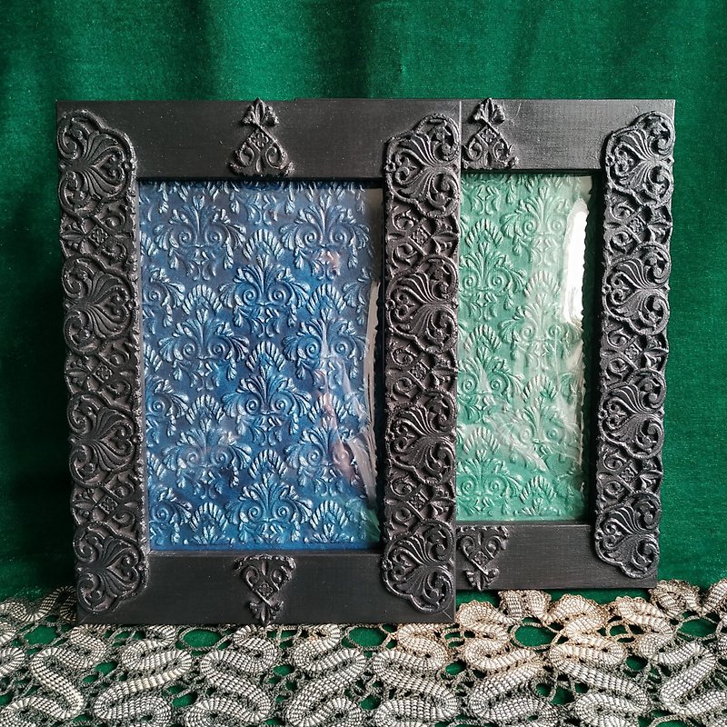 Black gothic frame (for photo 4*6 inches) - 画框/相框 - 木头 黑色