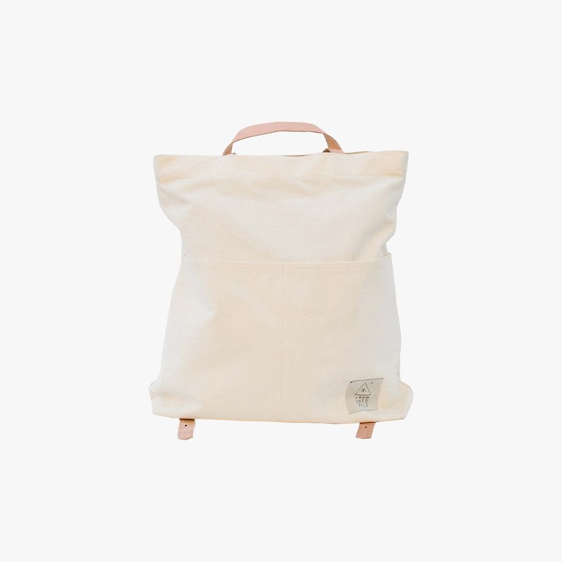Traveller Basic Backpack: Ivory - 手提包/手提袋 - 棉．麻 
