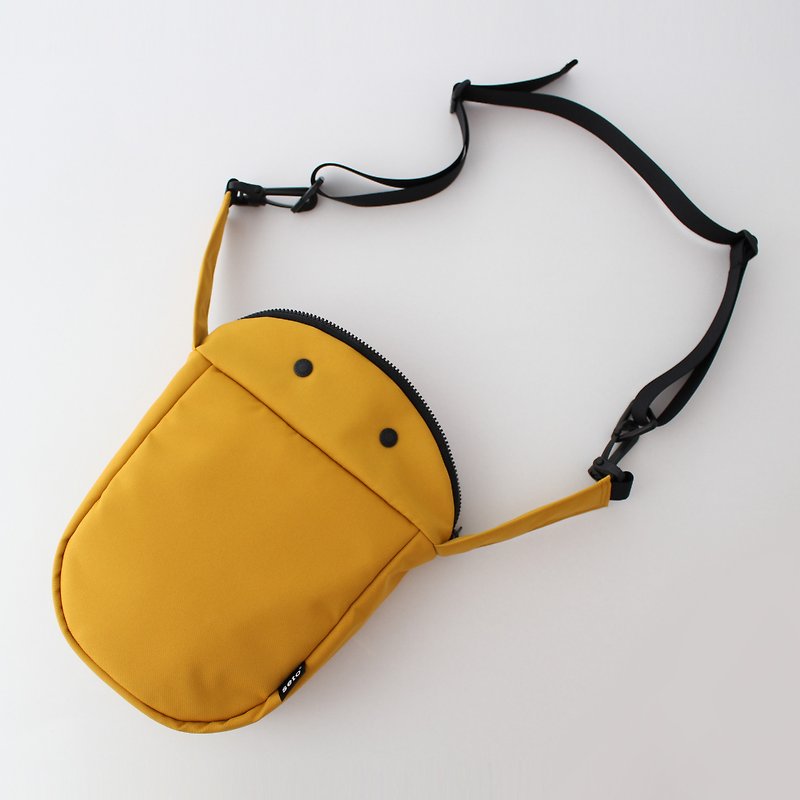 seto / creature bag / thick /  Large / Taiko-sagari / Yellow - 侧背包/斜挎包 - 聚酯纤维 黄色