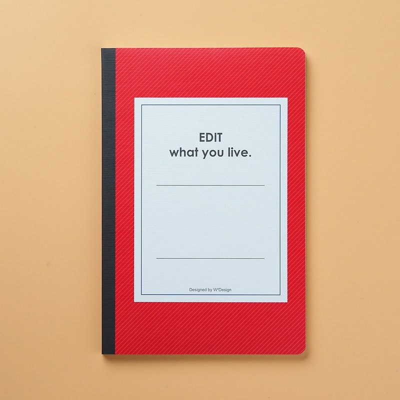 停-看-听 思考笔记本A5(红) - 笔记本/手帐 - 纸 红色