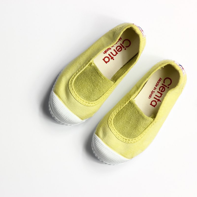 西班牙国民帆布鞋 CIENTA 童鞋尺寸 柠檬黄色 香香鞋 75997 15 - 童装鞋 - 棉．麻 黄色