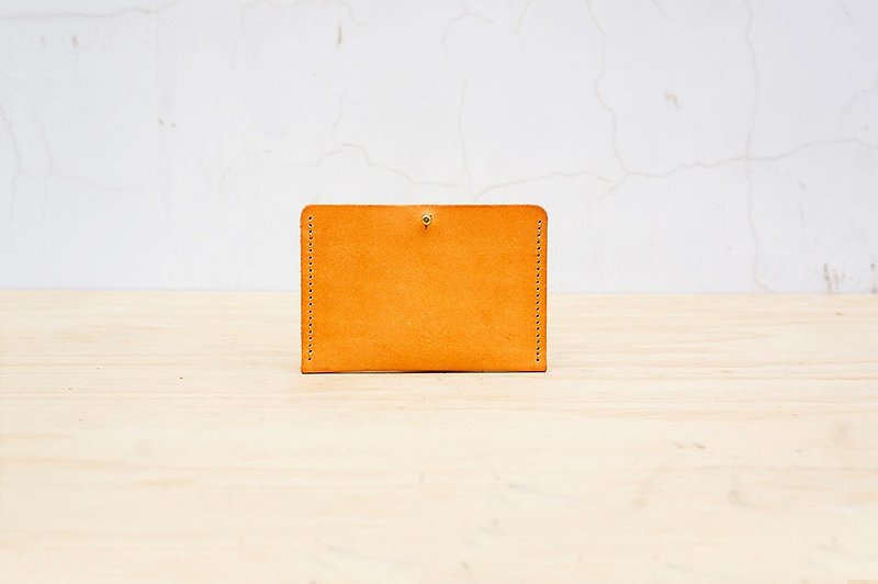 新革の名片卡夹(可定制刻字) - 名片夹/名片盒 - 真皮 橘色