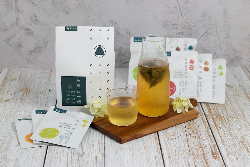 【2024年度畅销精选】茶茶在一起 (10入独立包装立体茶) - 茶 - 纸 白色