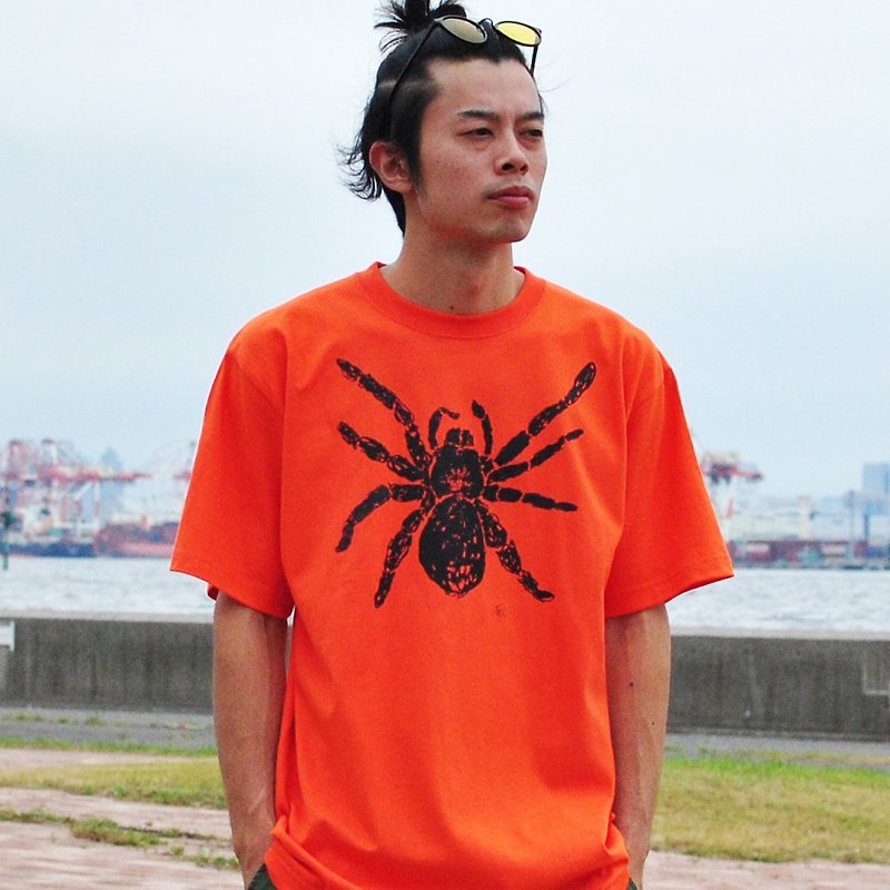 タランチュラ 蜘蛛 spider メンズtシャツ Orange S M L XL 2XL 3XL 4XL 5XL 6XL 7XL  - 男装上衣/T 恤 - 棉．麻 橘色