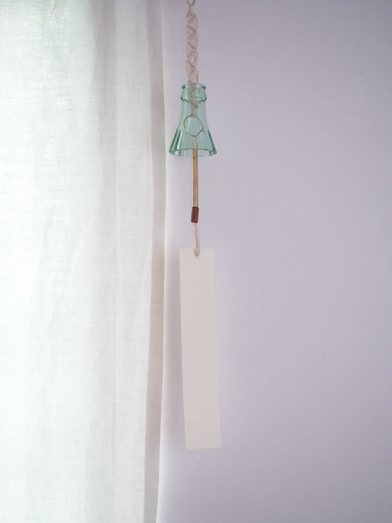 编织玻璃风铃 - 摆饰 - 玻璃 绿色