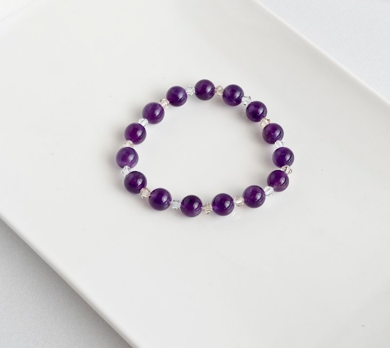爱的守护石#2 - 手链/手环 - 宝石 紫色