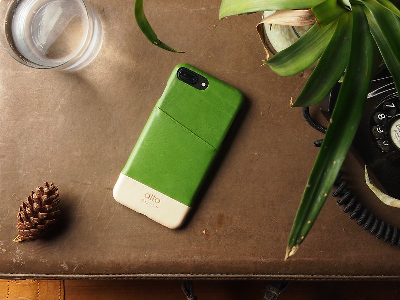alto 真皮手机壳背盖 iPhone 7/8 Plus 5.5寸 Metro - 莱姆绿/本 - 手机壳/手机套 - 真皮 绿色