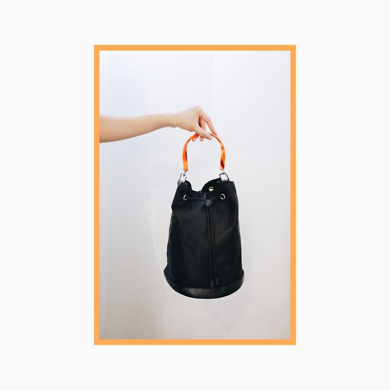 #限定 手提/肩背-水桶包-黑色 - 手提包/手提袋 - 防水材质 黑色
