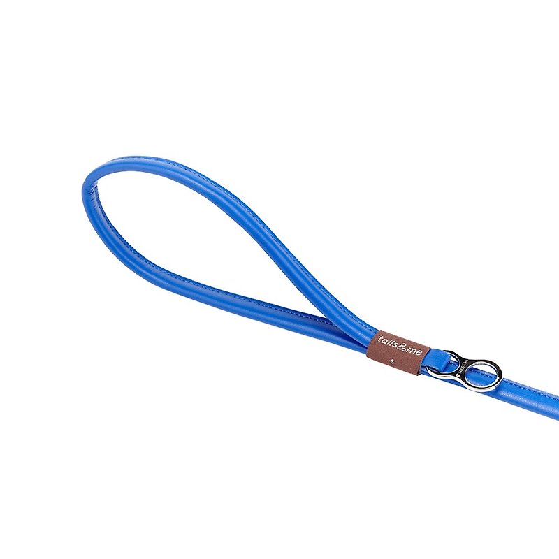 【尾巴与我】自然概念革牵绳 海洋蓝 M - 项圈/牵绳 - 人造皮革 蓝色